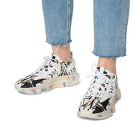 Graffiti Chic Mesh Sneakers -  BEVERLY BERG LLC