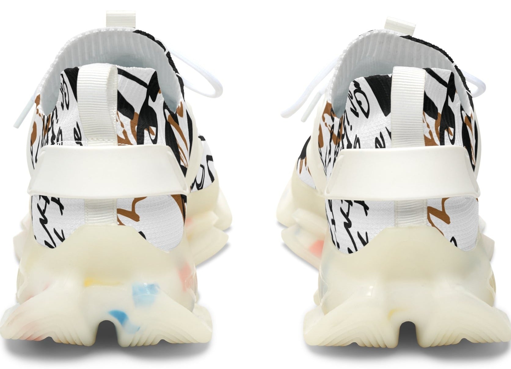 Graffiti Chic Mesh Sneakers -  BEVERLY BERG LLC