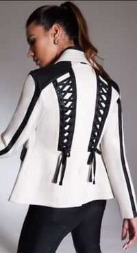 Castro Moto Leather Jacket -  BEVERLY BERG LLC