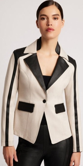 Castro Moto Leather Jacket -  BEVERLY BERG LLC