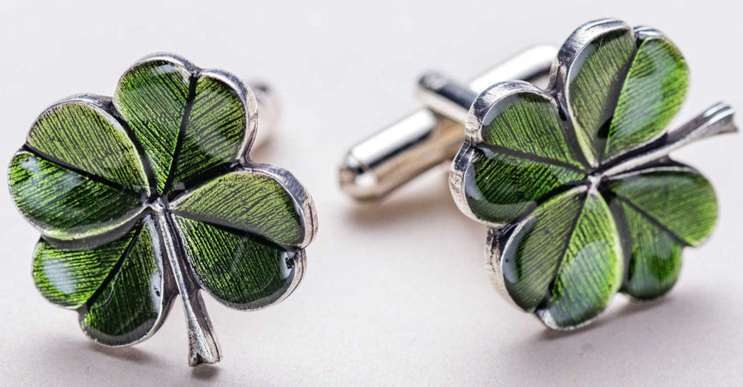 Emerald Clover Cufflinks