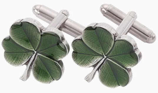 Emerald Clover Cufflinks