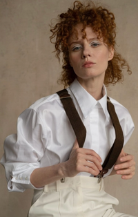 Seconda V-Collar Shirt -  BEVERLY BERG LLC