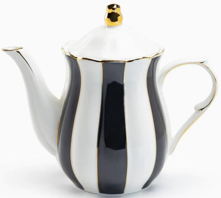 Beetlejuice Scallop Porcelain Teapot