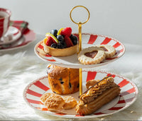 Red Carousel Cup & Saucer