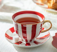 Red Carousel Porcelain Teapot