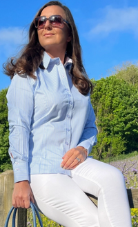 Grenouille Blue Shirt -  BEVERLY BERG LLC