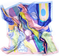 Evening Blush Silk Scarf -  BEVERLY BERG LLC