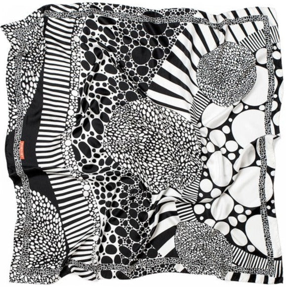 Monochrome Silk Scarf -  BEVERLY BERG LLC