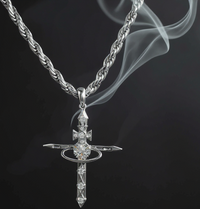 Divine Cross Statement Necklace