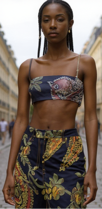 Etro Floral Jacquard Denim Pants