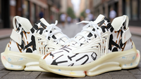 Graffiti Chic Mesh Sneakers