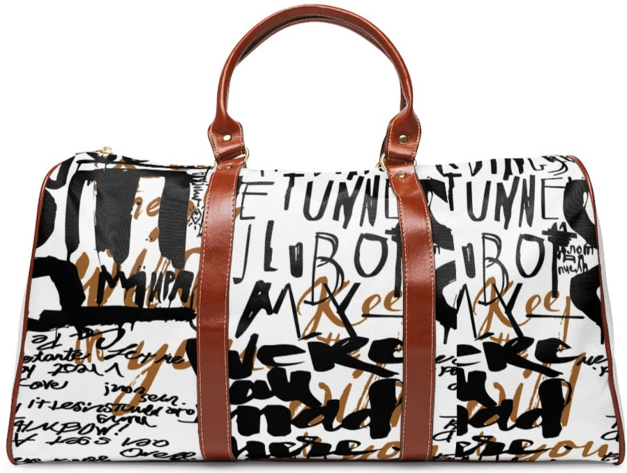 Graffiti Chic Waterproof Tote -  BEVERLY BERG LLC
