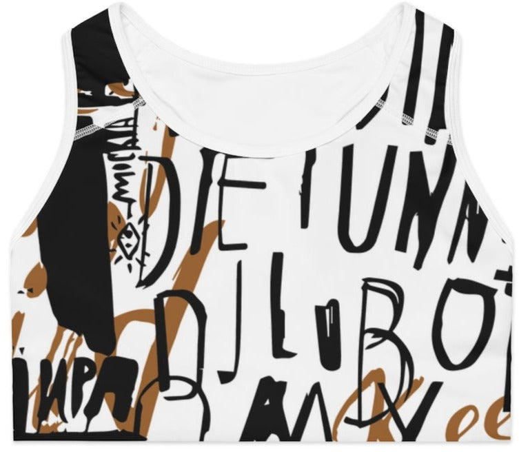 Graffiti Chic Sports Bra -  BEVERLY BERG LLC