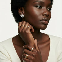 Celestial Pearl Cross Studs