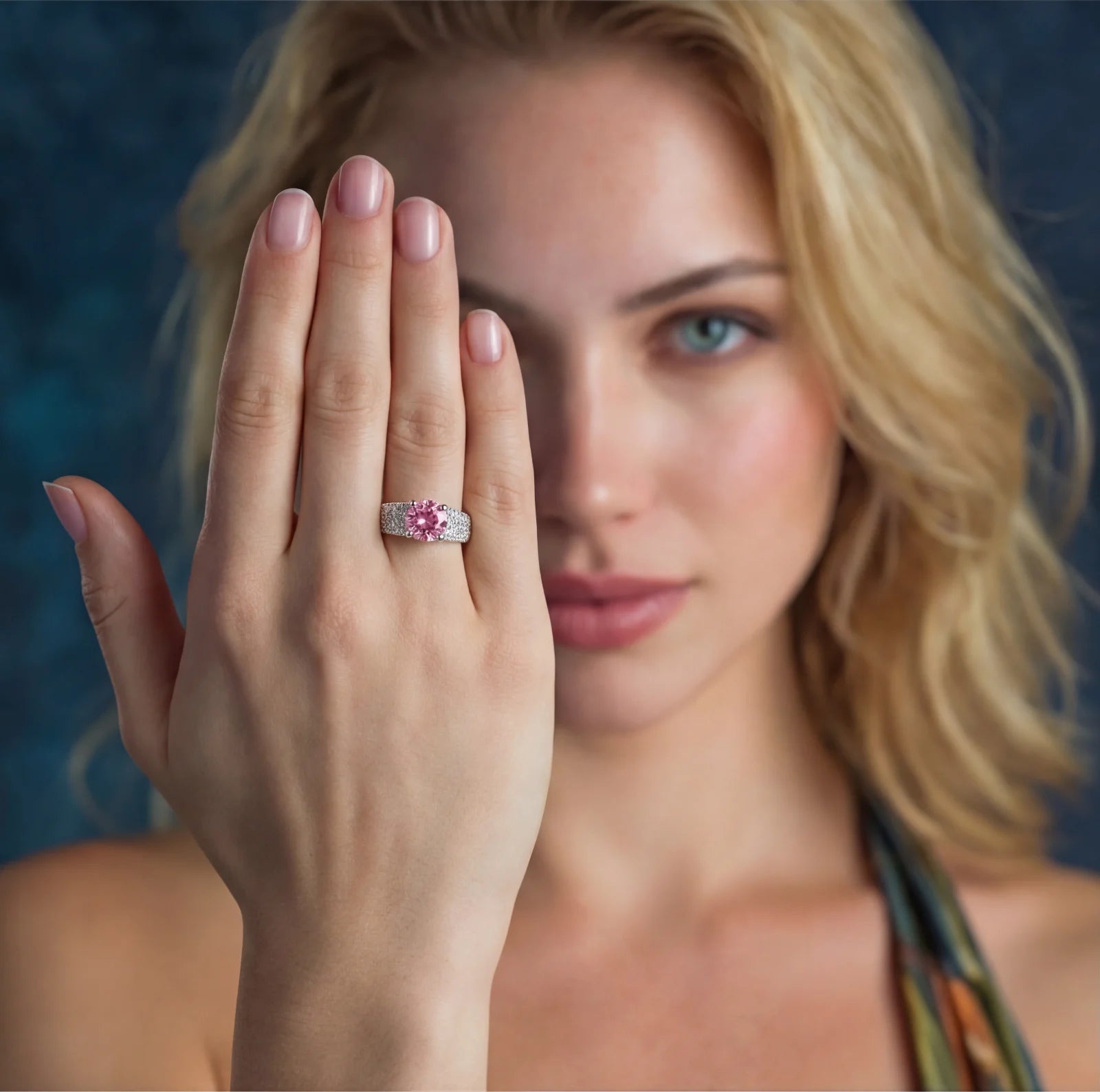 Rose Luxe Statement Moissanite Ring