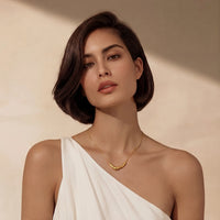 Curve Statement Necklace