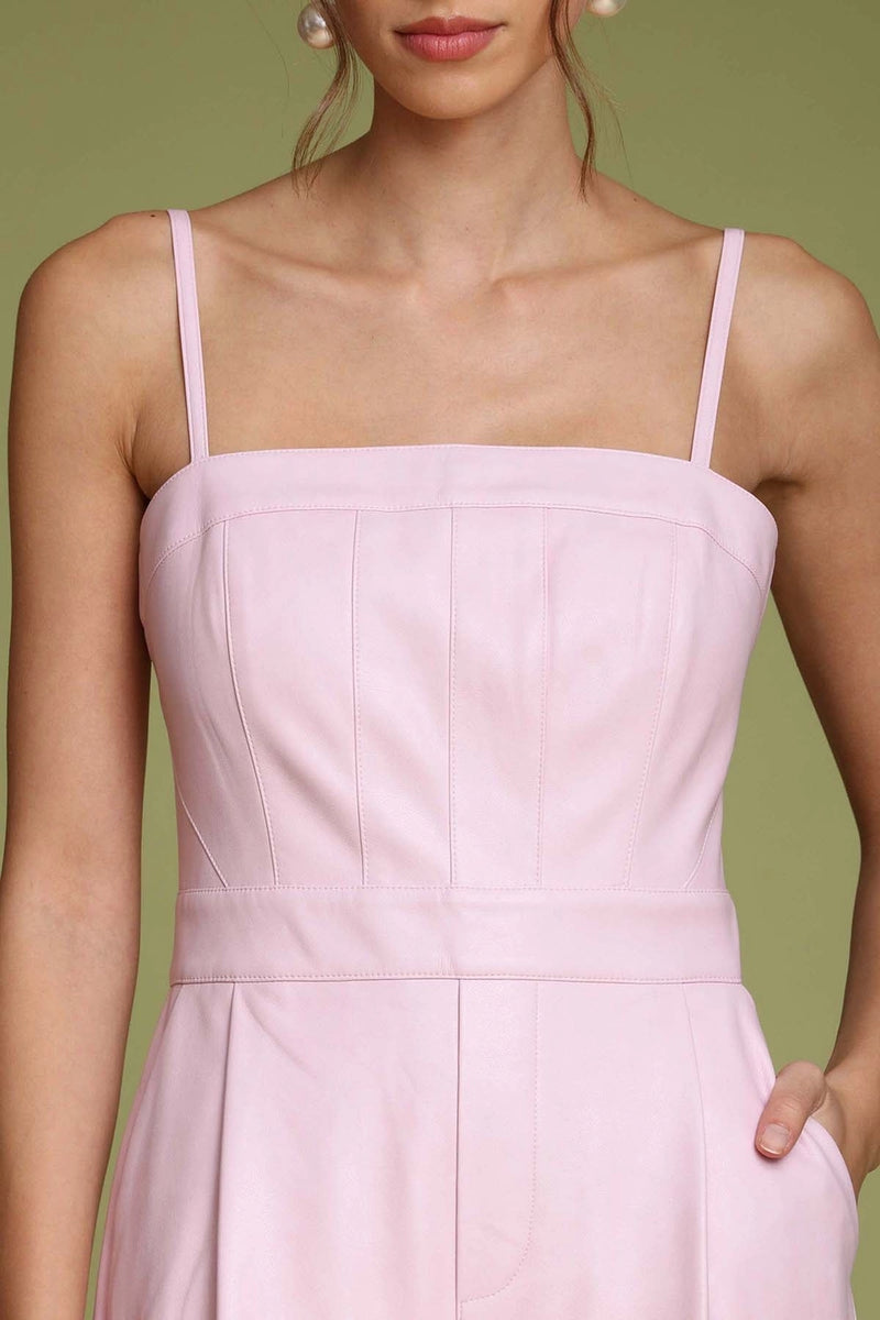 Faux-Ever Leather Jumpsuit