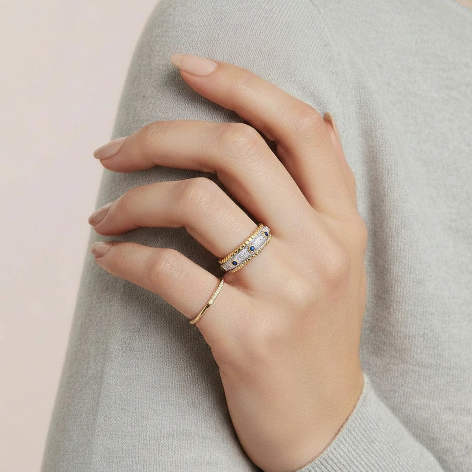 Azure Dreams Band Ring