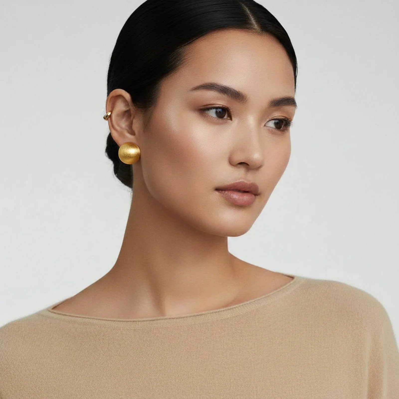 Brushed Gold Dome Clips