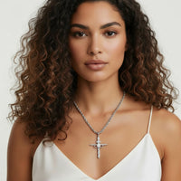 Divine Cross Statement Necklace