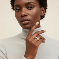 Liquid Silver Statement Ring