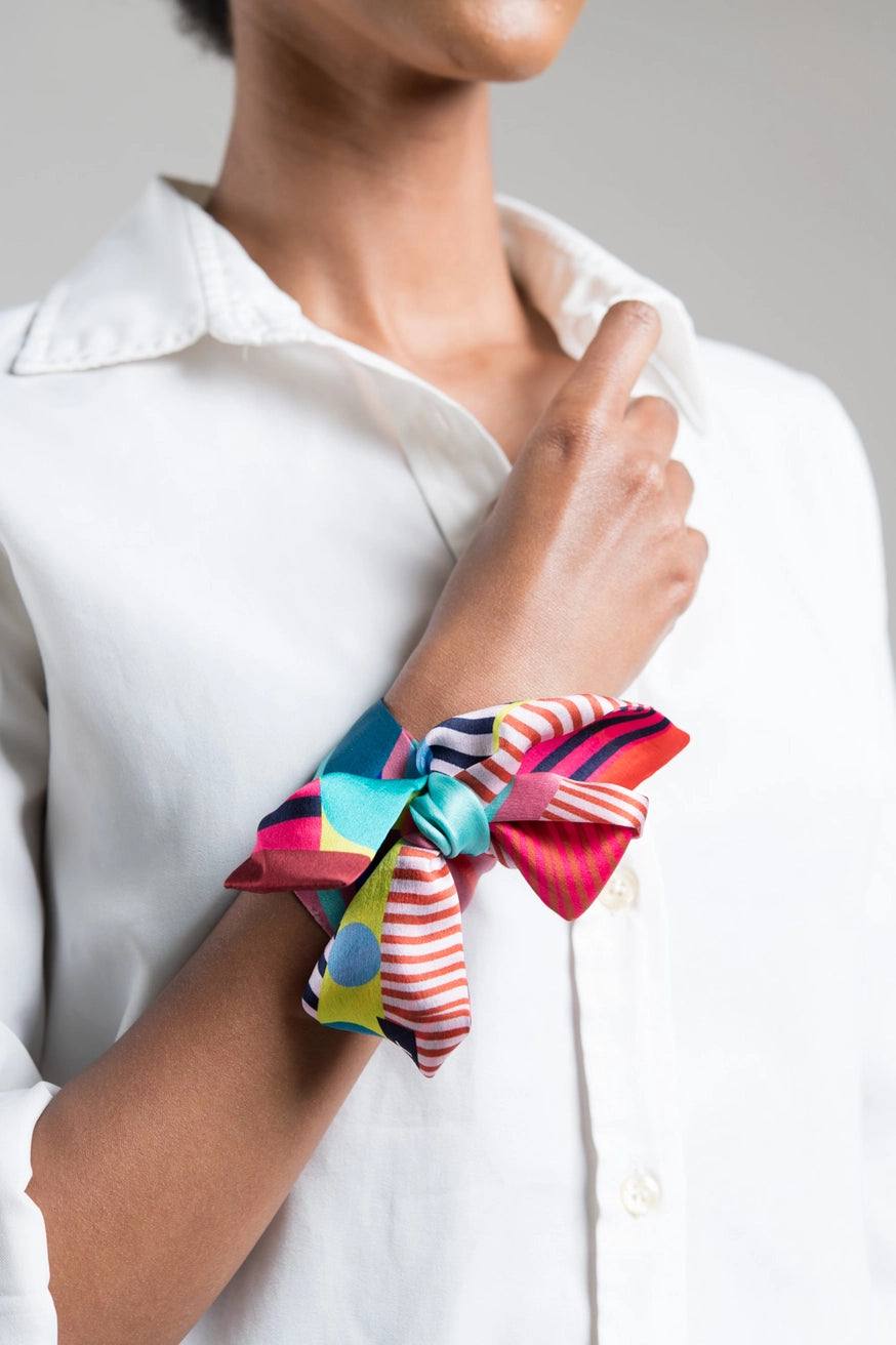 Dusk Breeze Silk Neck Scarf