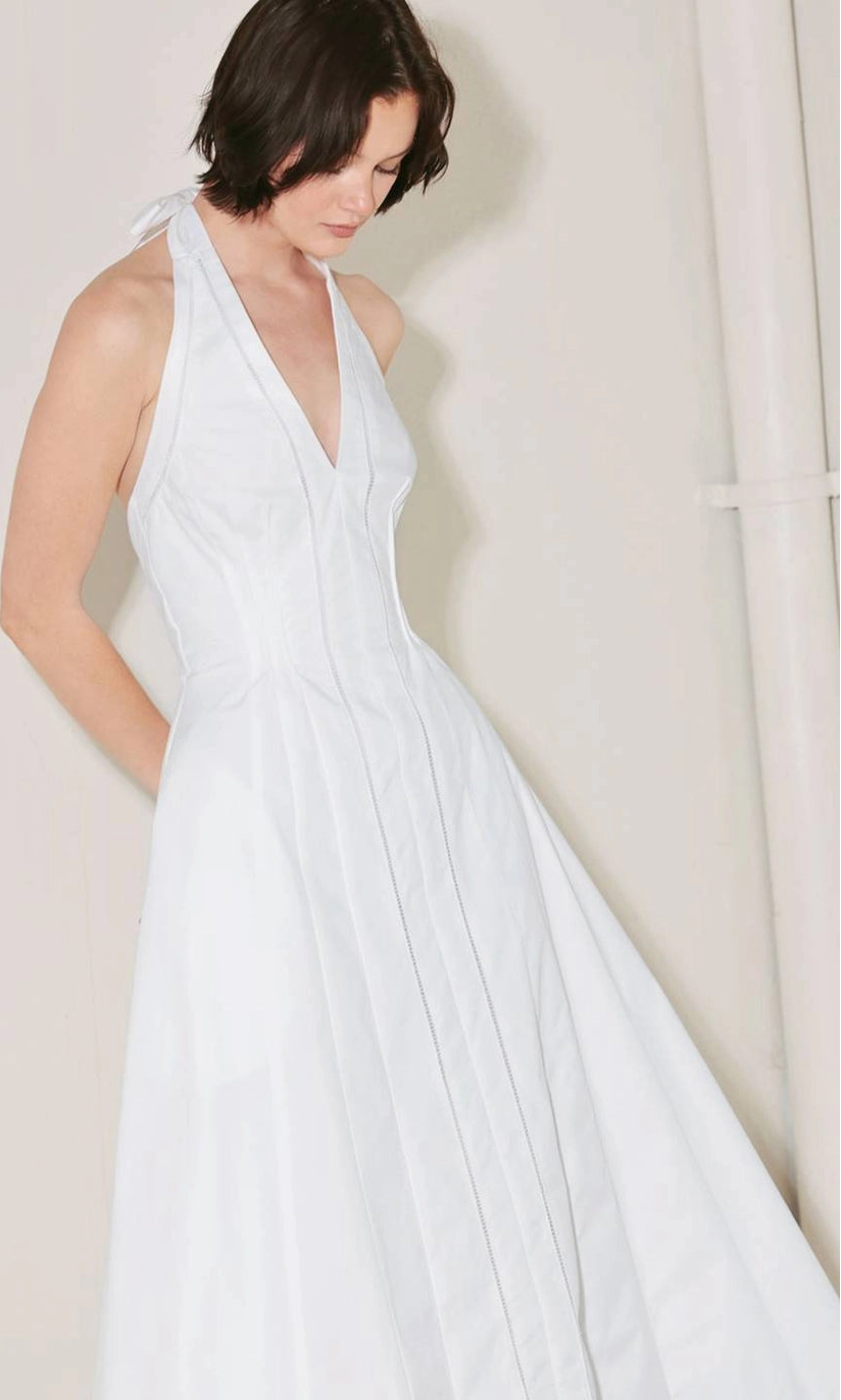 Beverly Chic Halter Dress
