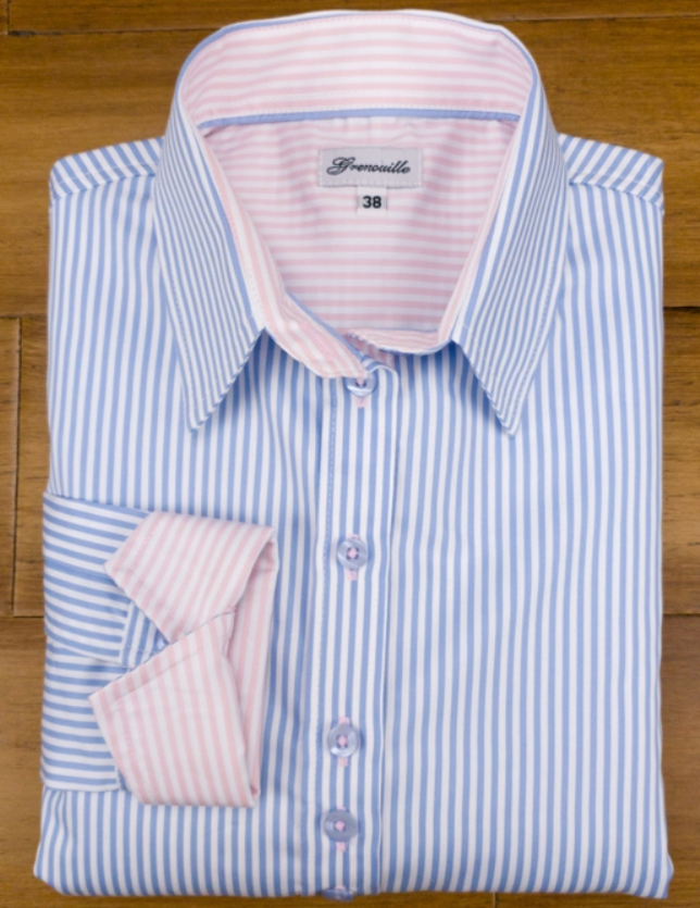 Grenouille Blue Shirt -  BEVERLY BERG LLC 