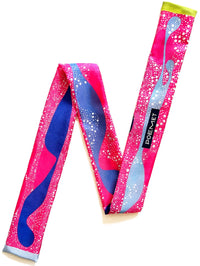 Wild Pink Silk Neck Scarf