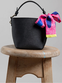 Wild Pink Silk Neck Scarf