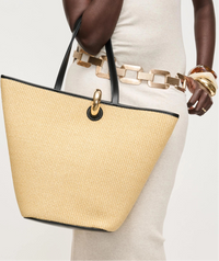 Raelynn Sculpted Woven Tote
