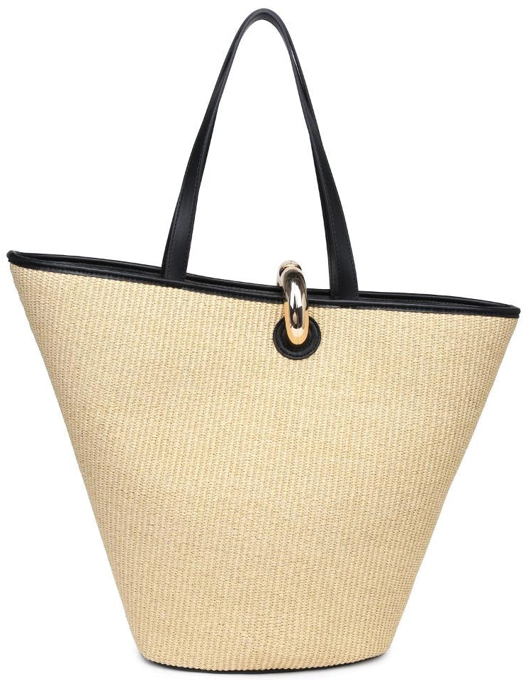 Raelynn Sculpted Woven Tote