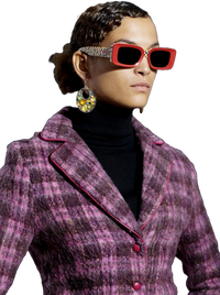 Ruby Red Checkerboard Sunshades