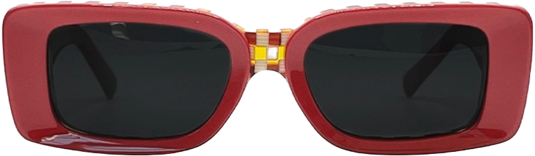Ruby Red Checkerboard Sunshades