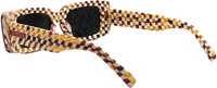 Ruby Red Checkerboard Sunshades
