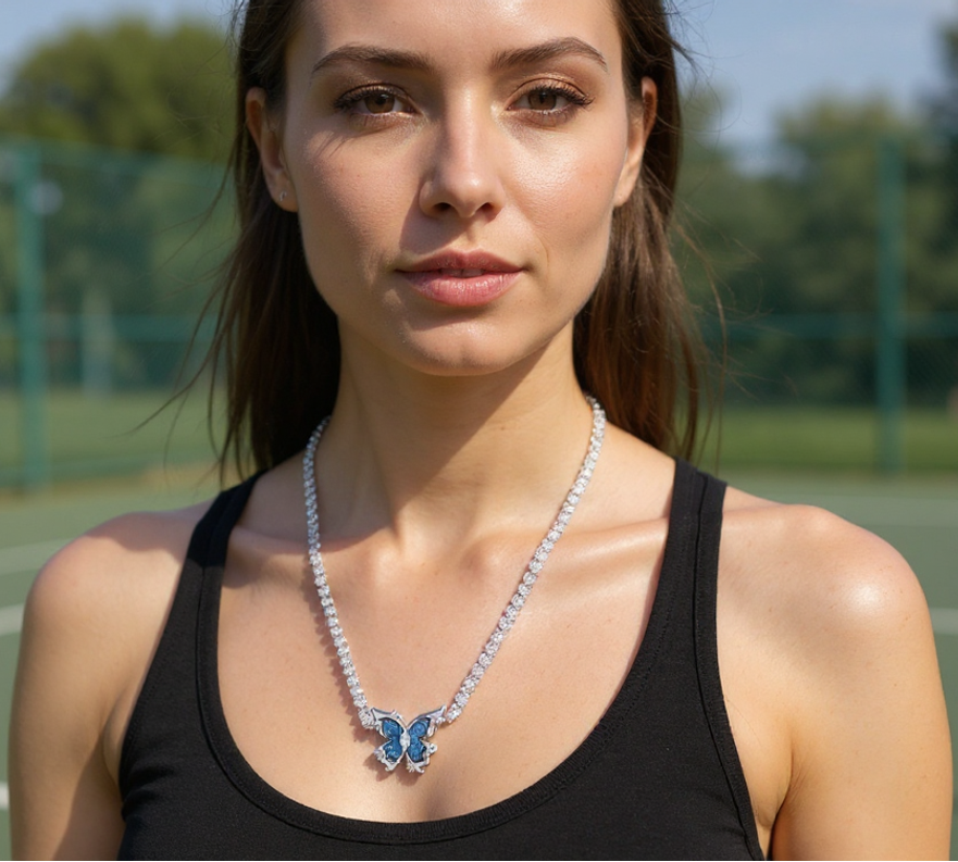 Butterfly Dreams Tennis Necklace