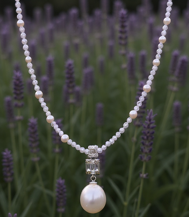 Lavender Dreams Pearl Necklace