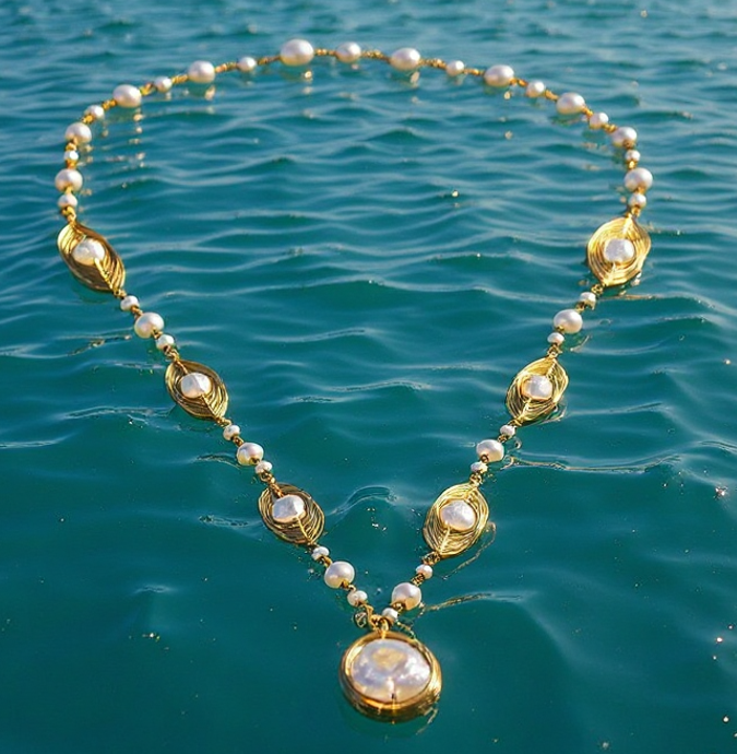Baroque Pearl Garden Necklace